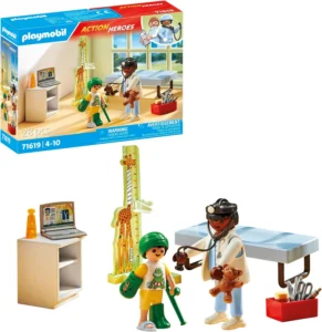 PLAYMOBIL Action Heroes 71619 Pediatra com ursinho de peluche