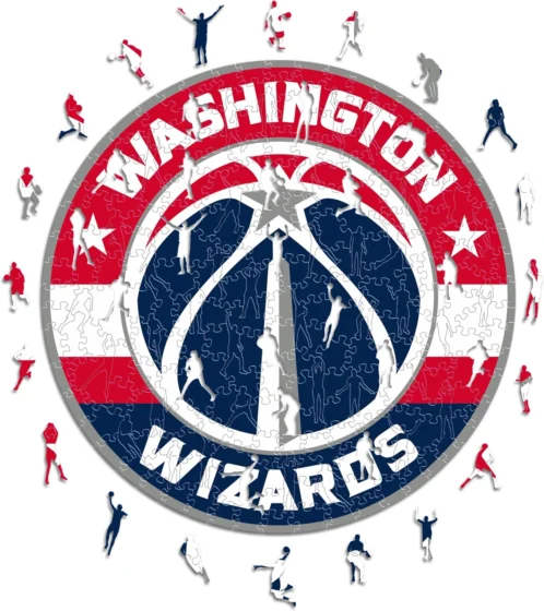 Iconic Puzzles NBA, puzzle de madeira dos Wizards, 270 peças