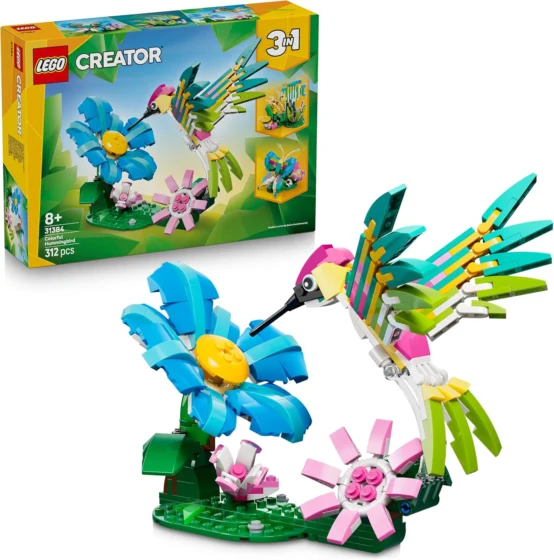 LEGO Creator 3 em 1 fauna selvagem: Beija-flor colorido 31384