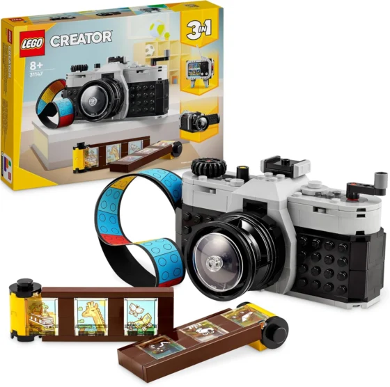 LEGO Creator 3 em 1, câmara retro de brinquedo convertível