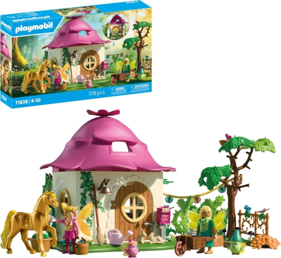 PLAYMOBIL Magic Unicorns, casa de fadas e unicórnio dourado