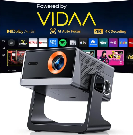 Wolfang, projector 4K inteligente com foco automático