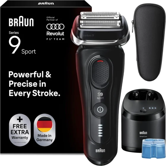 Braun Series 9 Sport, máquina de barbear elétrica para homem