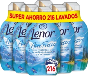 Lenor Ar fresco suave para roupa Frescor Alpino 36 lavados, 6 x 504 ml