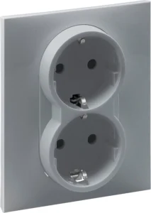 Legrand Seano 765225, tomada de parede de 2 tomadas, 16 A