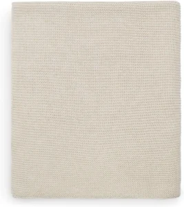 Jollein 516-511-65360 Nougat Manta de malha 75 x 100 cm, cor bege