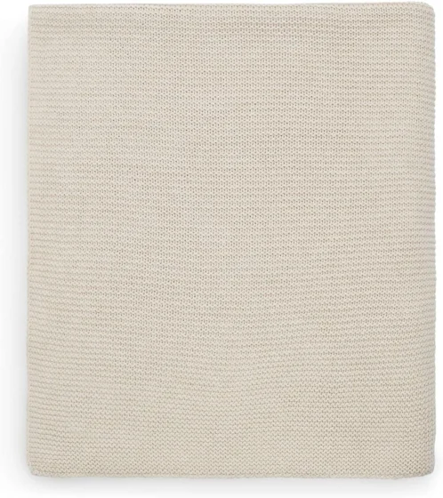 Jollein 516-511-65360 Nougat Manta de malha 75 x 100 cm, cor bege