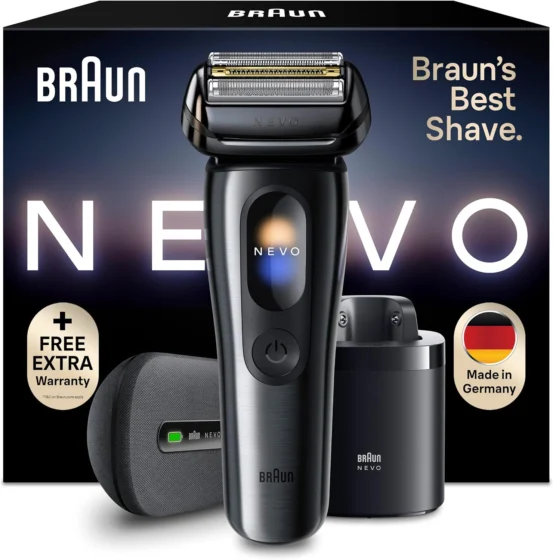Braun NEVO17015C, máquina de barbear elétrica para homem