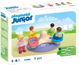 PLAYMOBIL Junior 71701, carrossel com assentos giratórios