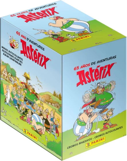 Panini Asterix 65EME, caixa de 36 pacotes de cromos