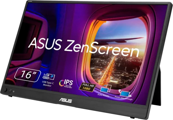 ASUS ZenScreen MB16AHVE, monitor portátil Full HD de 39,6 cm