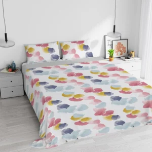 ItalianBedLinen, roupa de cama aquarela de algodão, casal