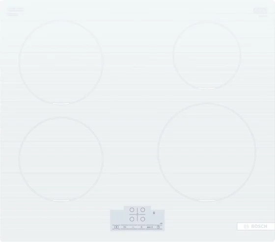 Bosch PUE612BB1E, placa de indução de 60 cm, branca