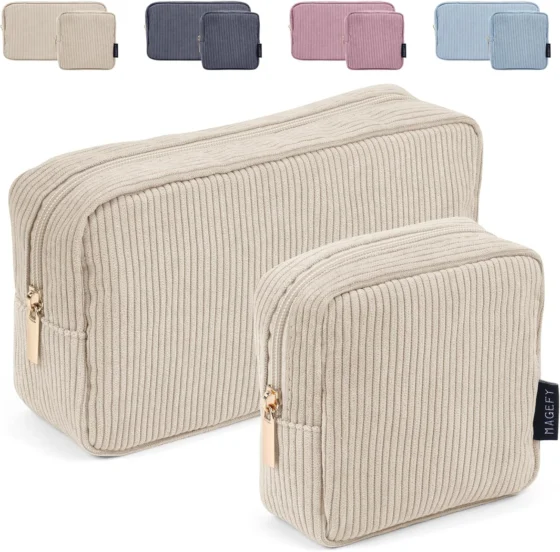 Magefy, 2 necessaires de veludo para bolsa, pequeno e grande