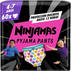Dodot Ninjamas, fralda de pijama para crianças, 60 unidades