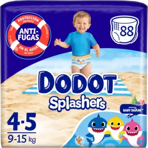Dodot Splashers Baby Shark, fatos de banho descartáveis tamanho 4