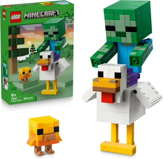 LEGO Minecraft Cavaleiro de Galinha, kit de construção