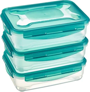 Amazon Basics, 3 recipientes herméticos de 1,2 l