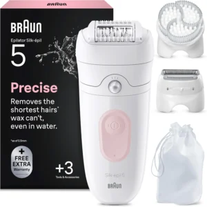 Braun Silk·épil 5, depiladora elétrica para mulher, rosa