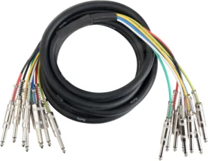Pronomic Stage MJJ8-3, cabo multicore de 8 vias, 3 m