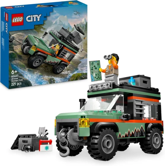 LEGO City 4x4 de Montanha, veículo todo-o-terreno de brinquedo