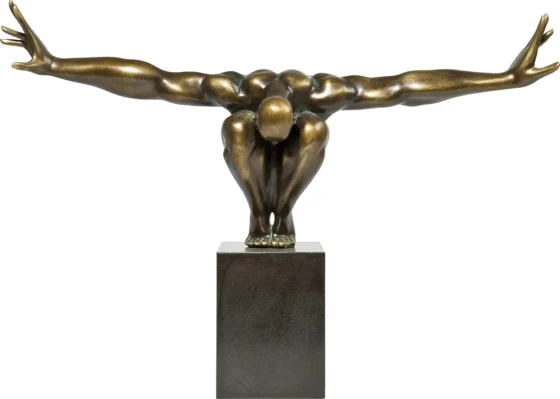 KARE Fitness, estátua decorativa de atleta em bronze