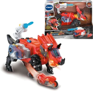 VTech Switch & Go Dinos, Salvador tricerátops camião de bombeiros