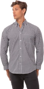 Nisbets, camisa xadrez de uniforme de obras para homem
