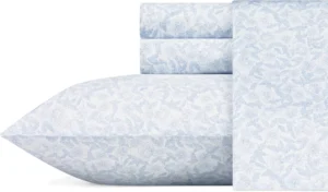 Laura Ashley Home, conjunto de lençóis de algodão, 3 peças