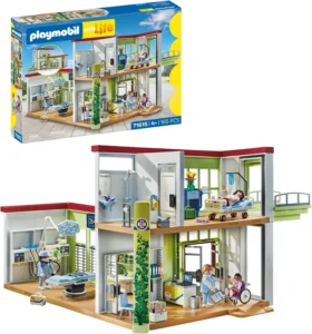 PLAYMOBIL Action Heroes 71615 Hospital moderno com figuras