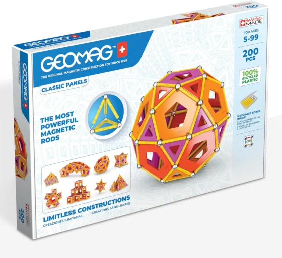 Geomag Green Line, painéis magnéticos de 200 peças