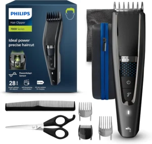 Philips, aparador de cabelo sem fios com lâminas de titânio