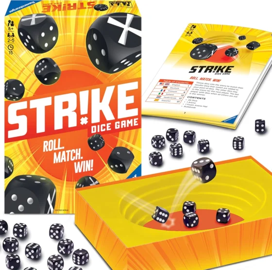 Ravensburger Strike Dice, jogo de mesa para famílias