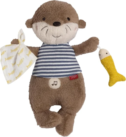 Fehn Sleep Aid Otter Theo, peluche com som e sensor de choro