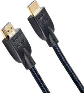 AmazonBasics HDMI Cabo 6ft, 4K HDMI 2.0 Cord, Nylon-Braided