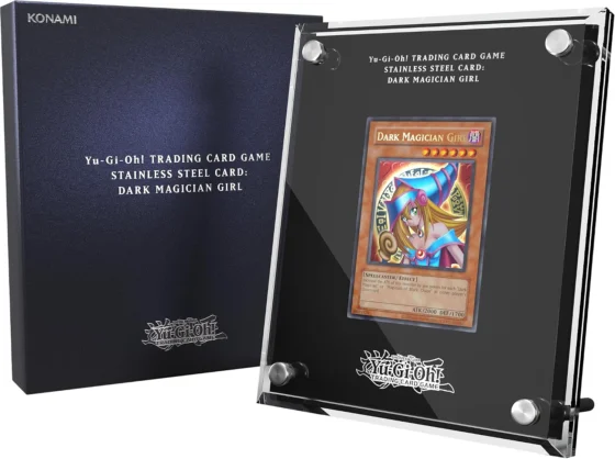 Yu-Gi-Oh! Dark Magician Girl, carta de aço inoxidável