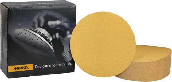 Mirka Gold, papel de lixa autoadesivo Ø 150 mm, grão P120