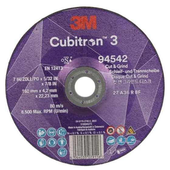 3M, discos de corte e desbaste de 180 mm
