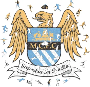 Iconic Puzzles Manchester City, puzzle de madeira 500 peças