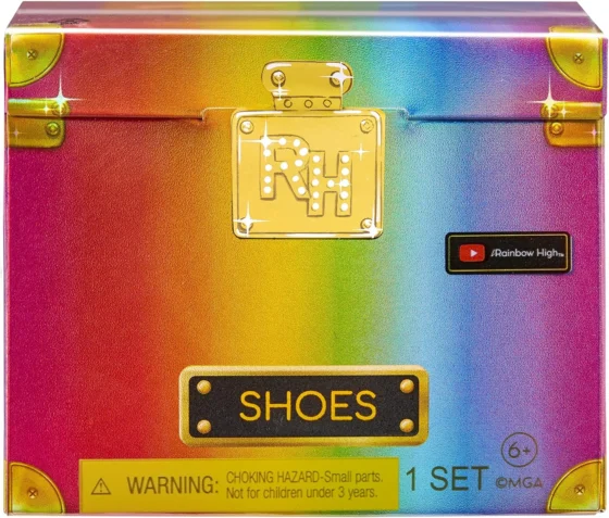 Rainbow High Studio Mini, sapatos para bonecas, sortido