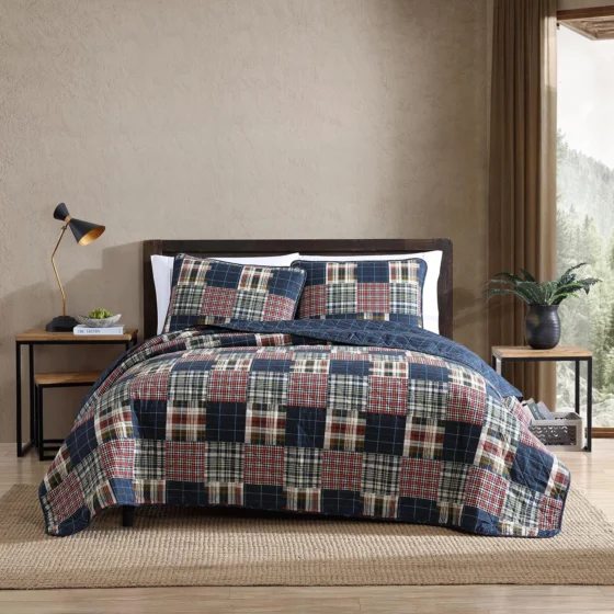 Eddie Bauer, conjunto de roupa de cama de algodão, queen